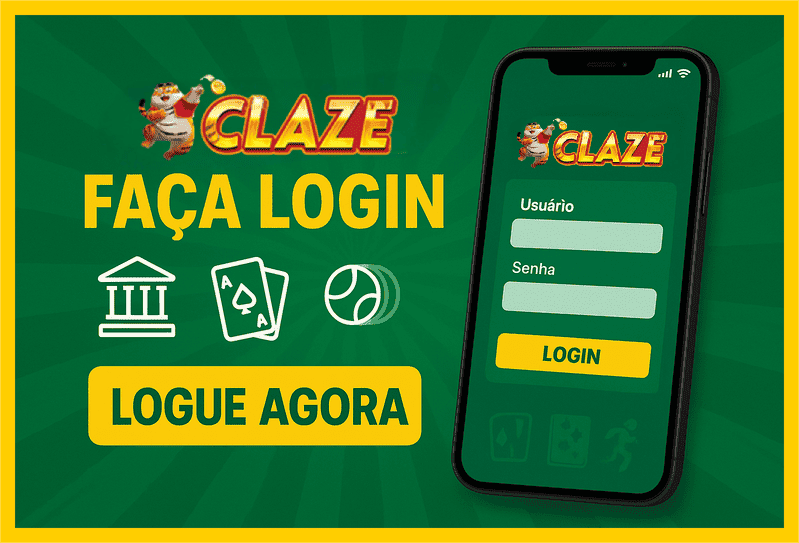 Imagem destacando login seguro na CLAZE77 para novos usuários